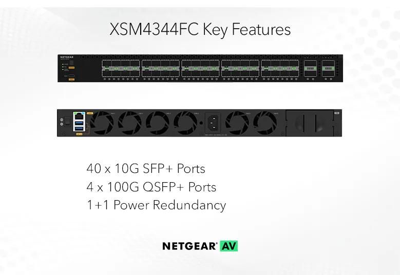 NETGEAR M4350-40F4C Managed AV Switch (XSM4344FC) - view 2