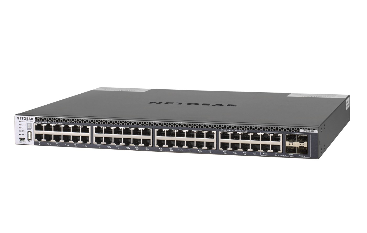 NETGEAR M4300-48X 48-Port 10GBASE-T Stackable Managed AV Switch (XSM4348CS) - view 2