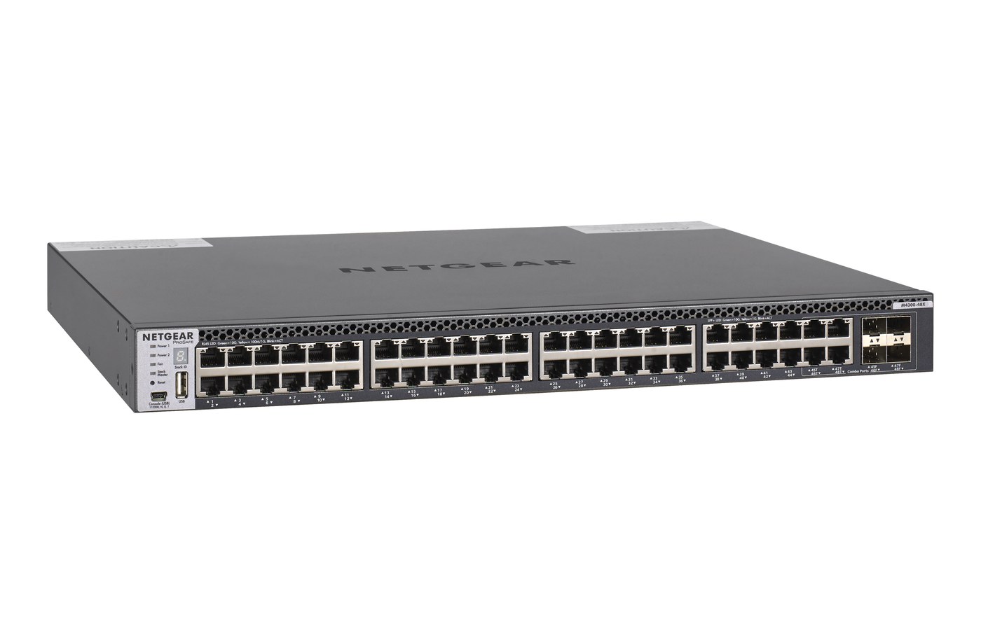 NETGEAR M4300-48X 48-Port 10GBASE-T Stackable Managed AV Switch (XSM4348CS) - view 3