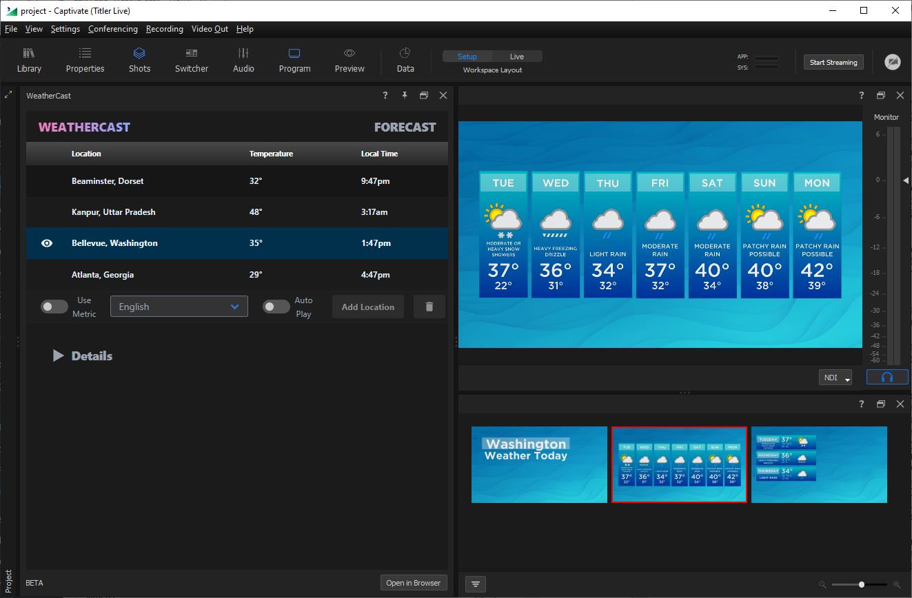 NewBlue WeatherCast Live Weather Graphics Add-On