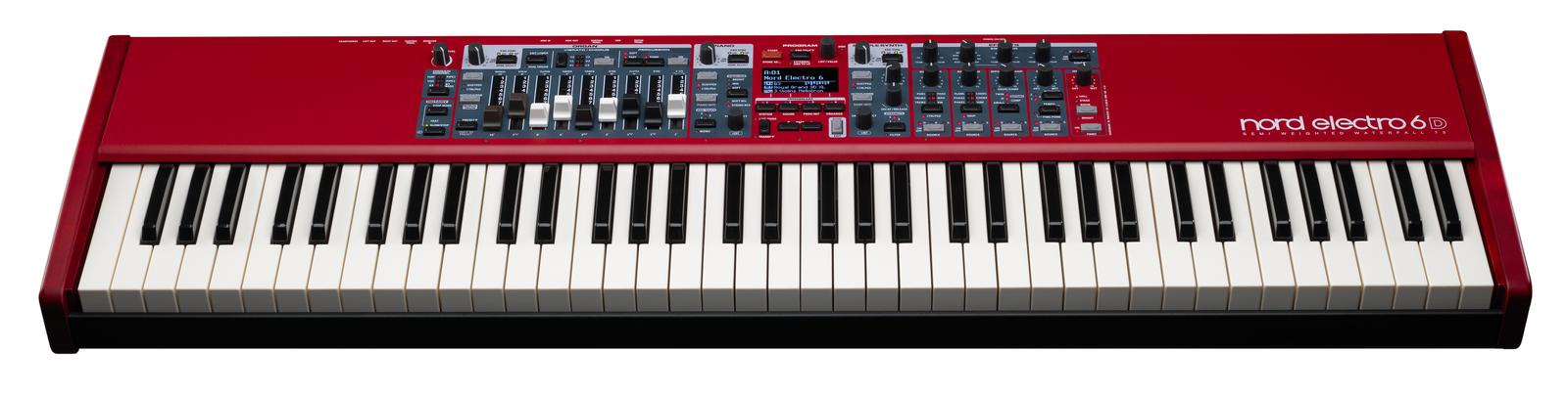Nord Electro 6D Vintage organ, piano, and effects in a light stage board - view 2