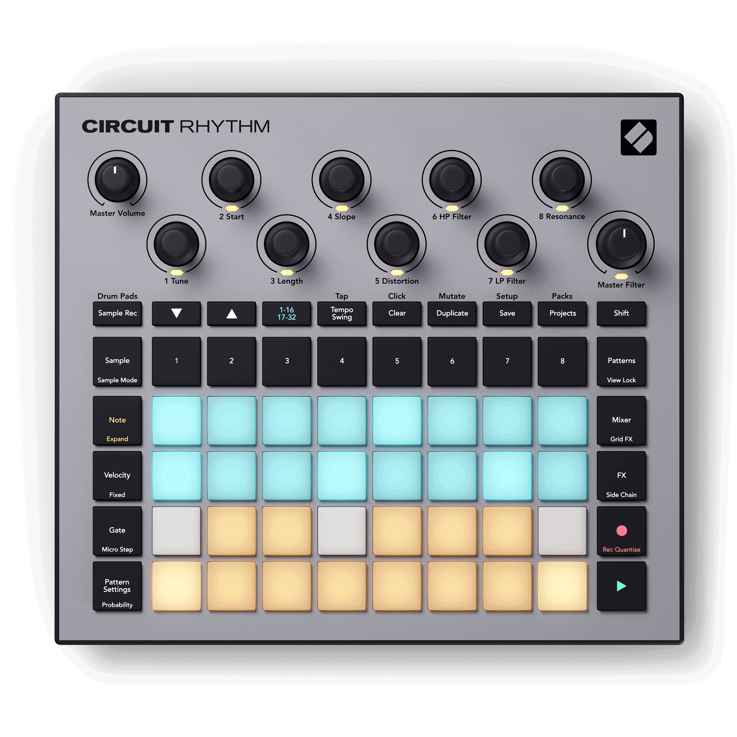 Novation Circuit Rhythm Battery-Powered Sampler - view 2