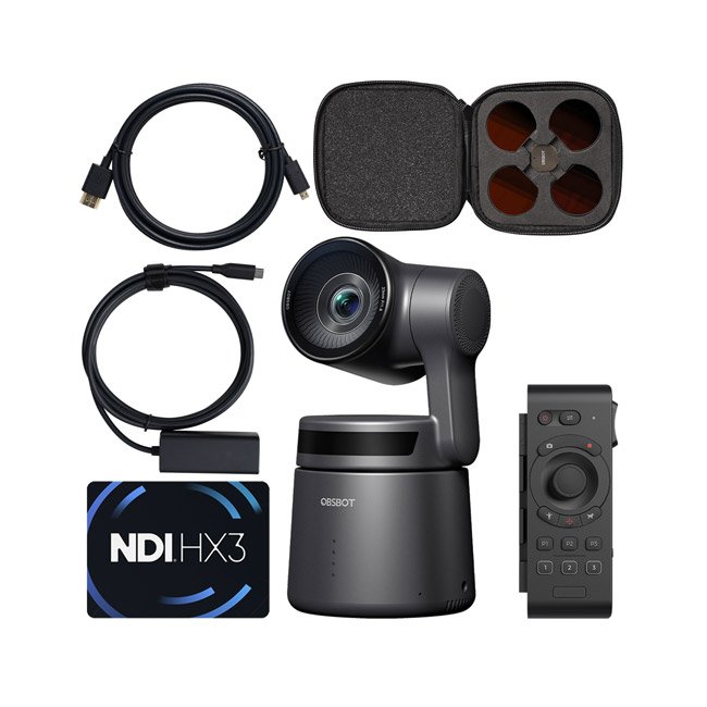 OBSBot Tail Air PowerUp Combo, NDI Activated