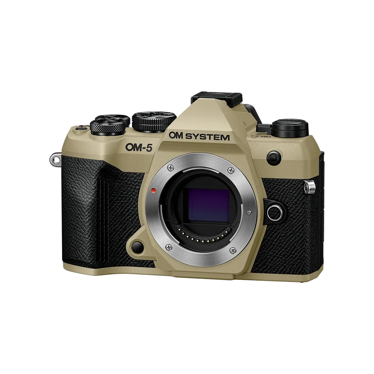 OM System OM-5 Mark II Camera Body - Sand Beige - view 2