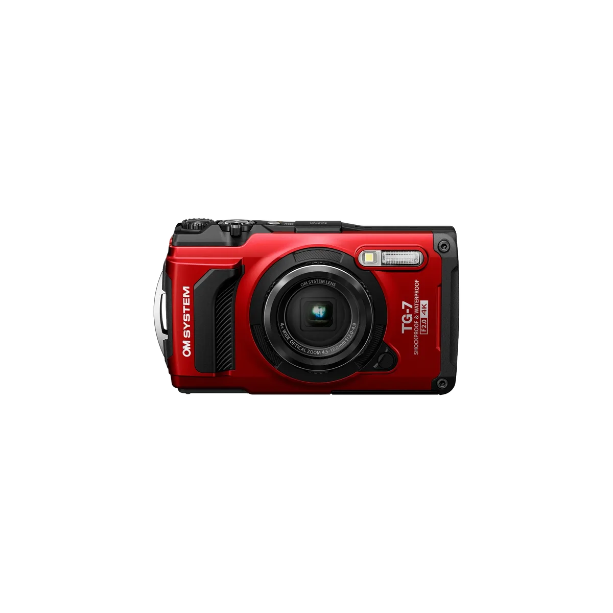 OM System Tough TG-7 Waterproof Camera - Red