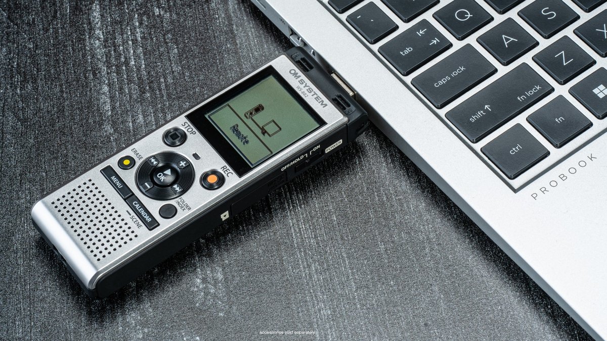 OM System WS-882 Digital Voice Recorder - Silver - view 4
