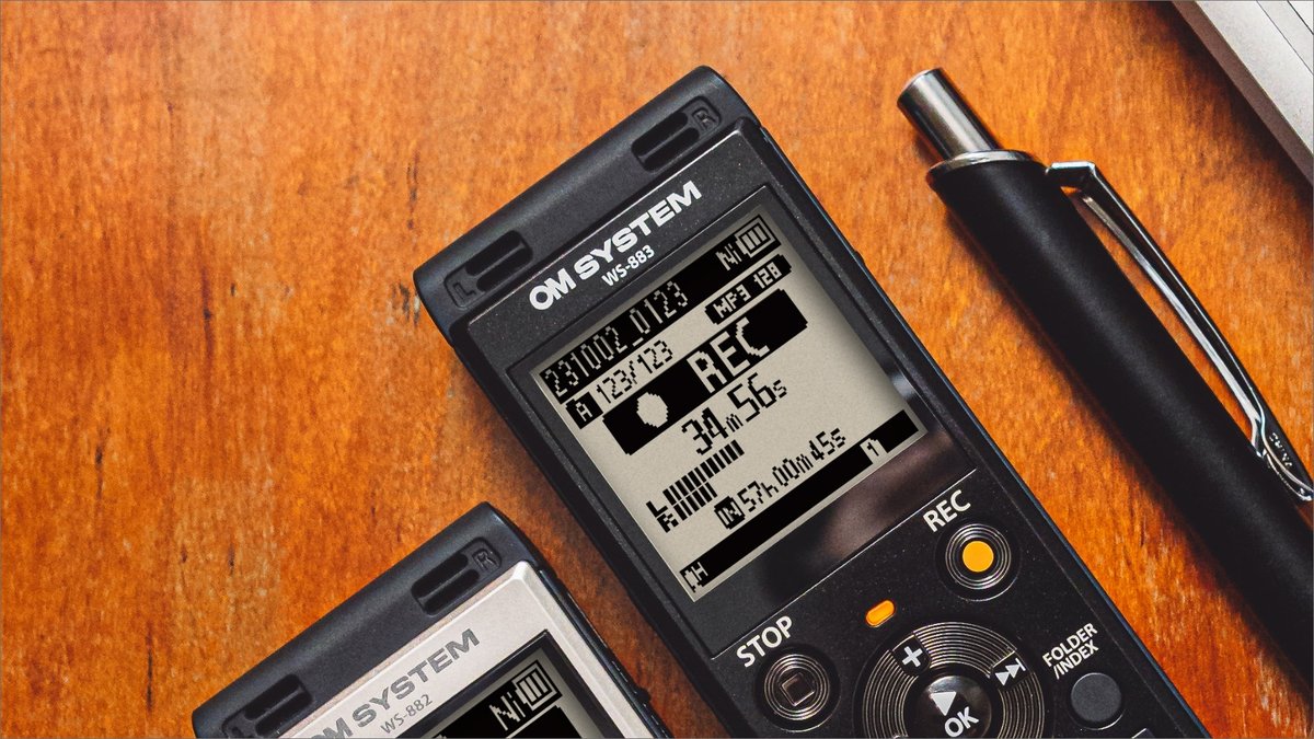 OM System WS-883 Digital Voice Recorder - view 2