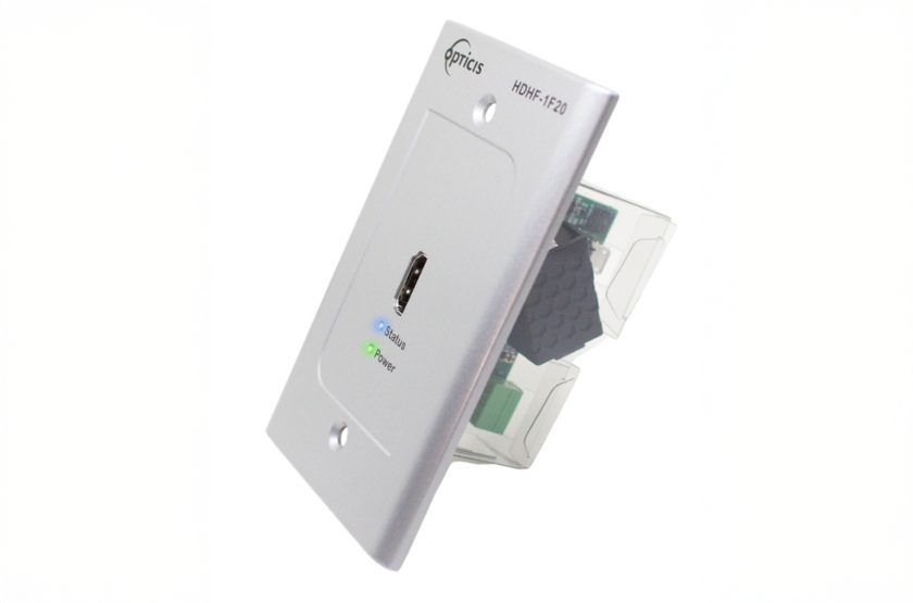 Opticis HDHF-1F20 4K HDMI Video signal wall-plate converter