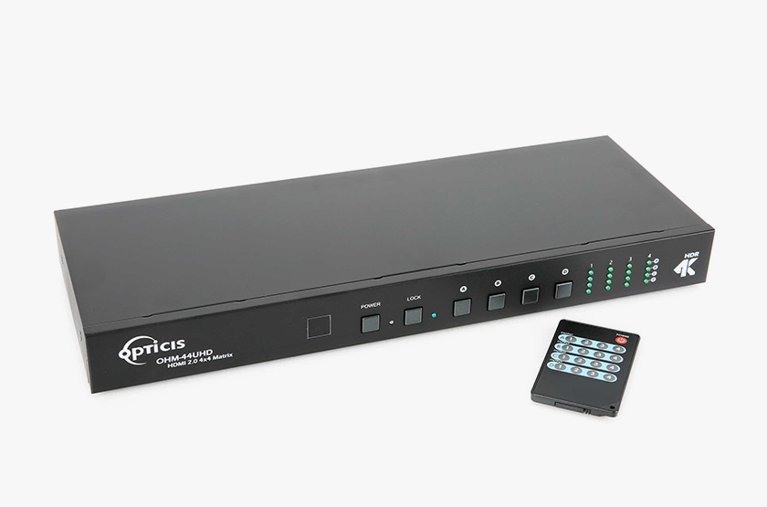 Opticis OHM-44UHD 4x4 HDMI Matrix Router - view 2