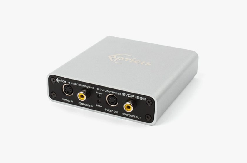 Opticis SVDF-200 S-Video/Composite video to DVI 1-Fiber Converter