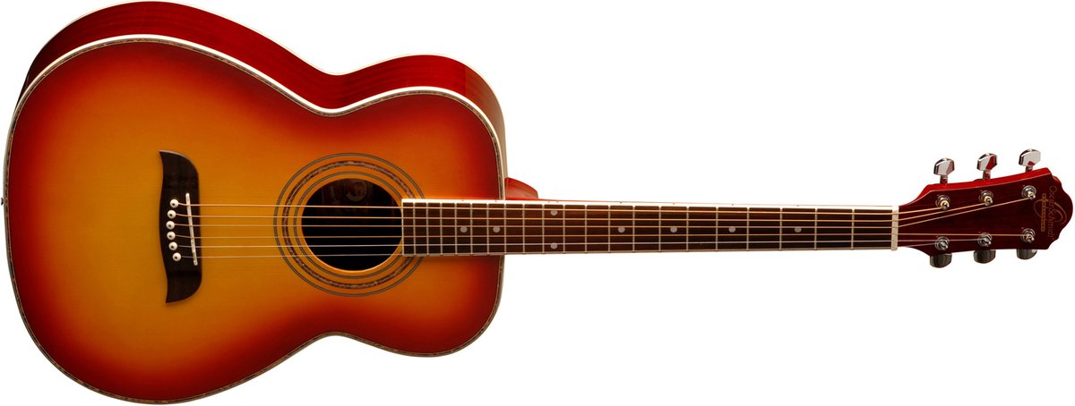 Oscar Schmidt OF2 Folk Acoustic Guitar - view 3