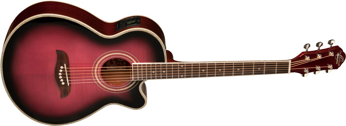 Oscar Schmidt OG10CEF Concert Acoustic Guitar - view 4
