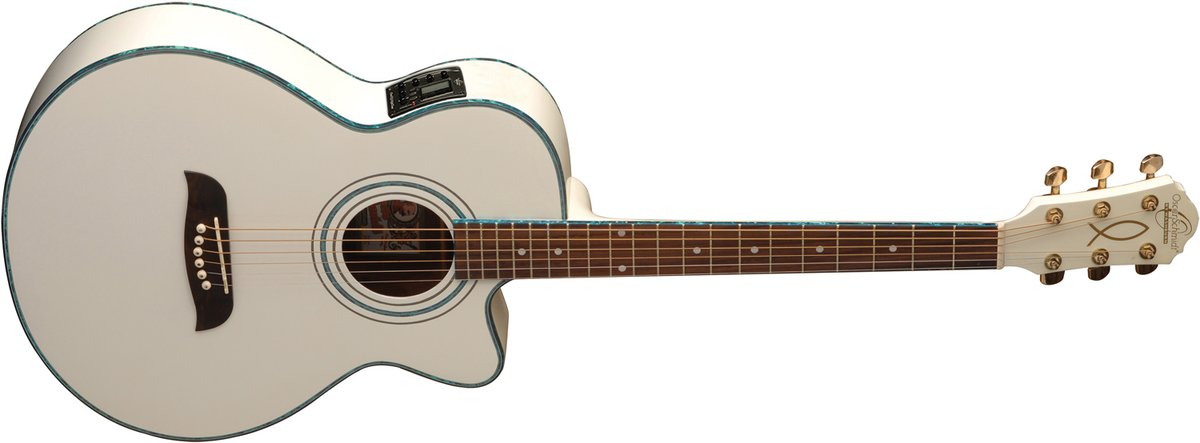 Oscar Schmidt OG10CE Concert Acoustic Guitar - view 2