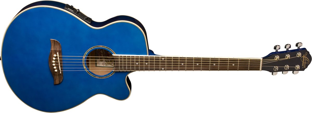 Oscar Schmidt OG8CE Folk Acoustic Guitar - view 4