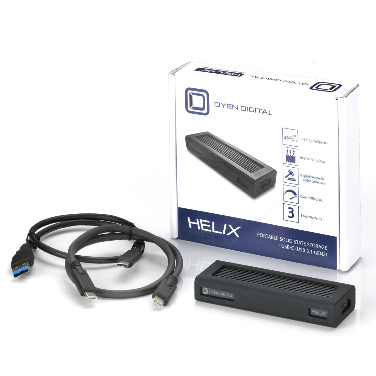 Oyen Digital Helix Dura USB-C (USB 3.2 Gen2) NVMe Portable SSD, Up to 1050MB/s - view 4
