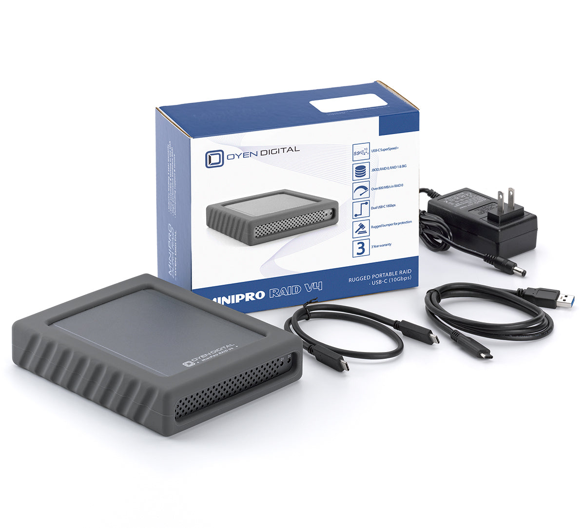 Oyen Digital MiniPro RAID V4 USB-C (10Gbps) Dual Bay - view 4