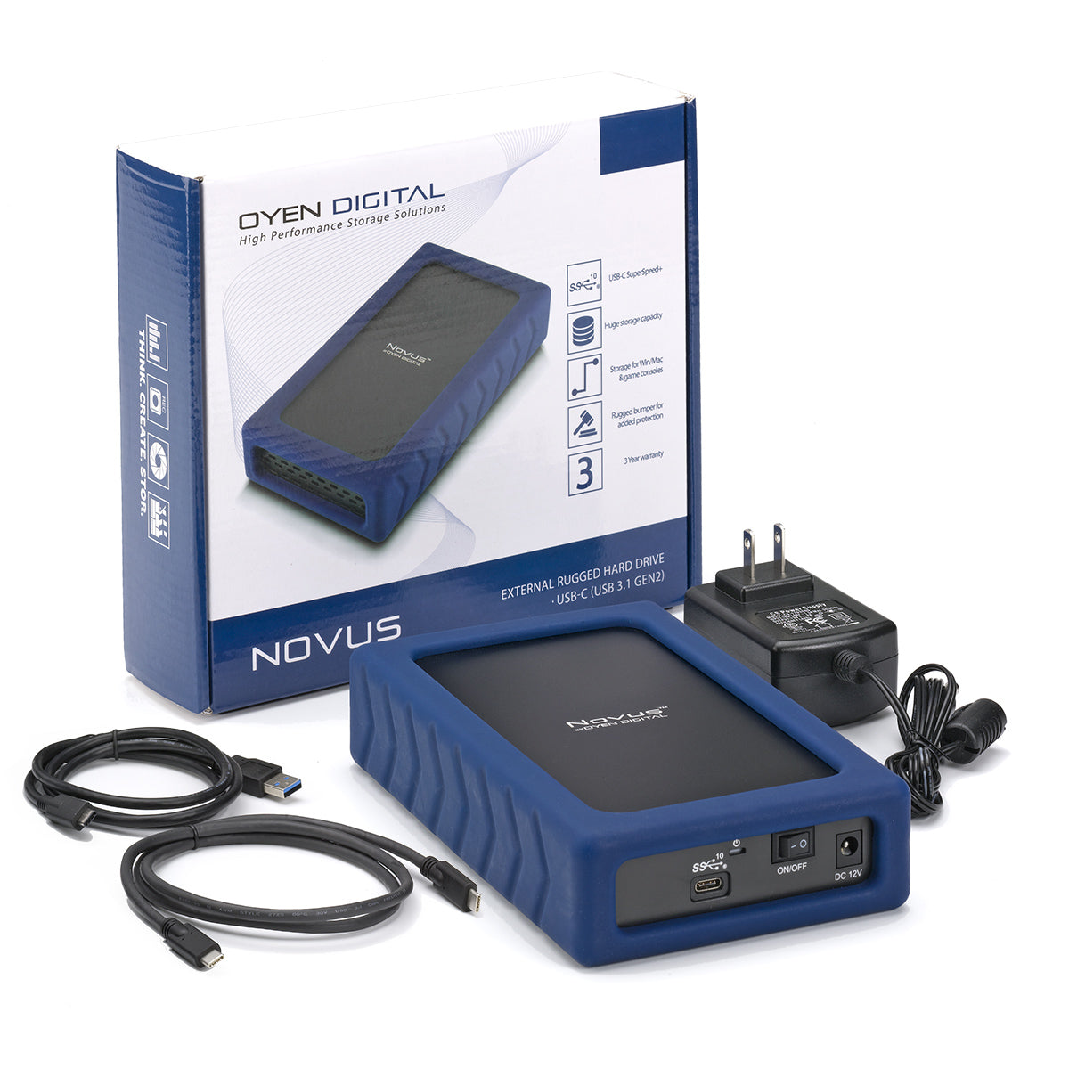 Oyen Digital Novus External USB-C (3.1,Gen2) Rugged Desktop Hard Drive - view 5