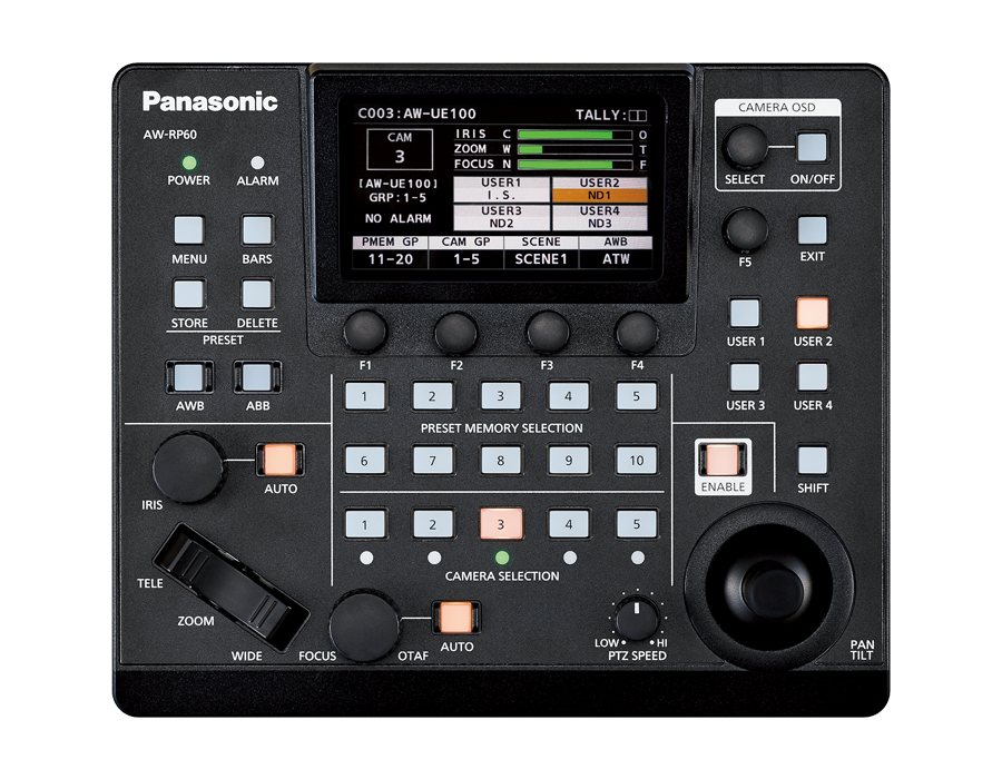 Panasonic AW-RP60 PTZ Camera Controller - view 2