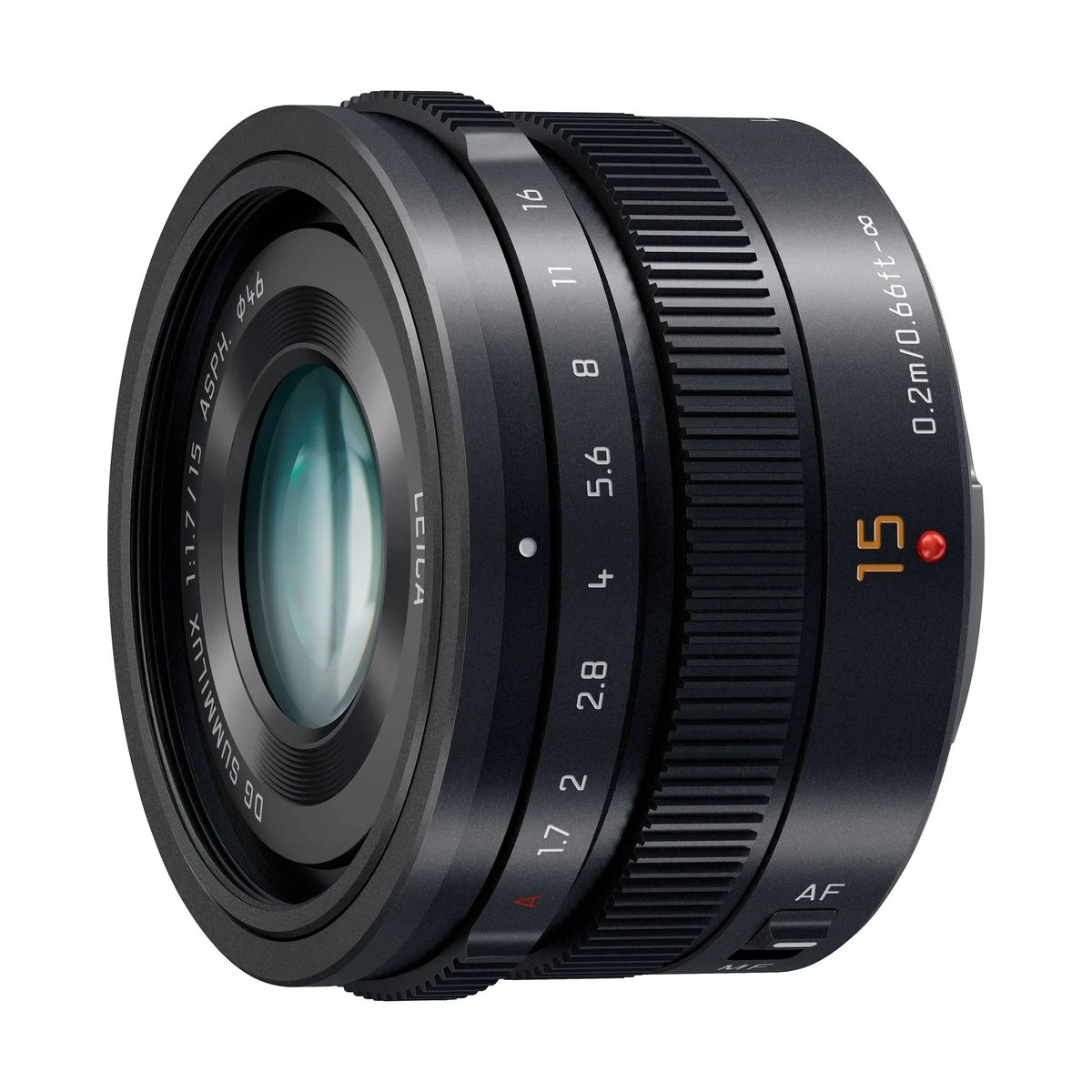 Leica DG Summilux 15mm F1.7 ASPH. Lens, Black