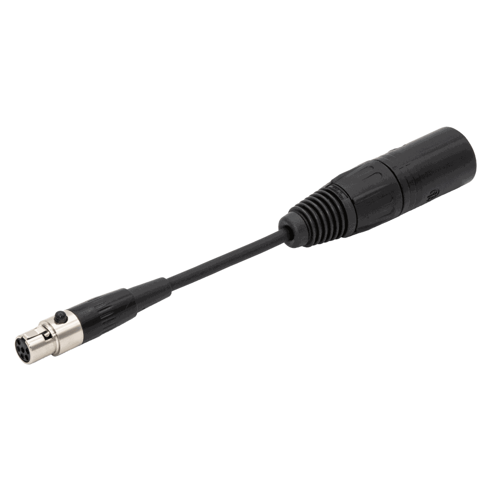 Pliant ADPT-TA6F-4M TA6F Mini XLR Female to 4-Pin XLR Male Adapter Cable product image