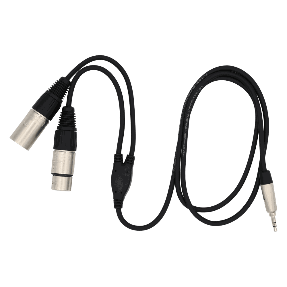 Pliant Dual XLR to 3.5 mm Cable, 4 ft