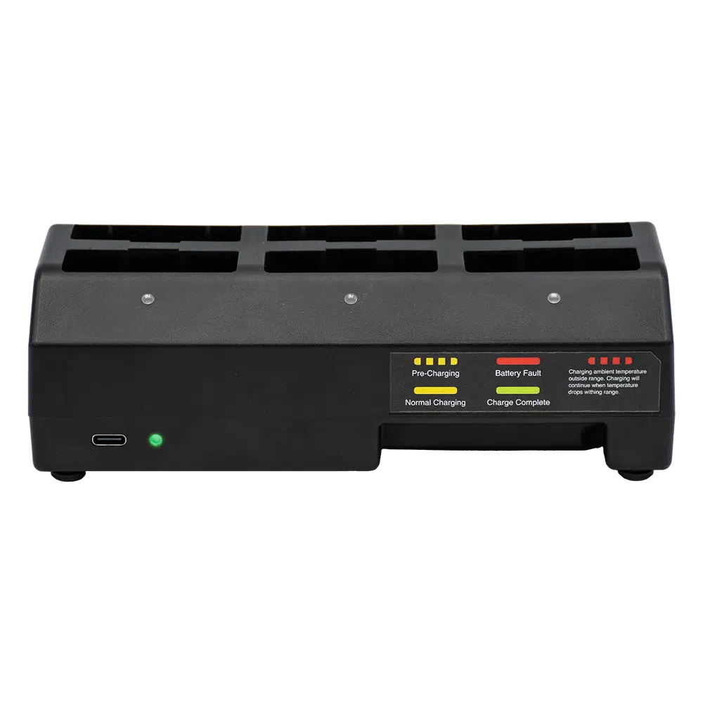 Pliant PBT-6BAY-PAK 6-bay lithium-polymer battery charger, 2-unit rack package - view 3