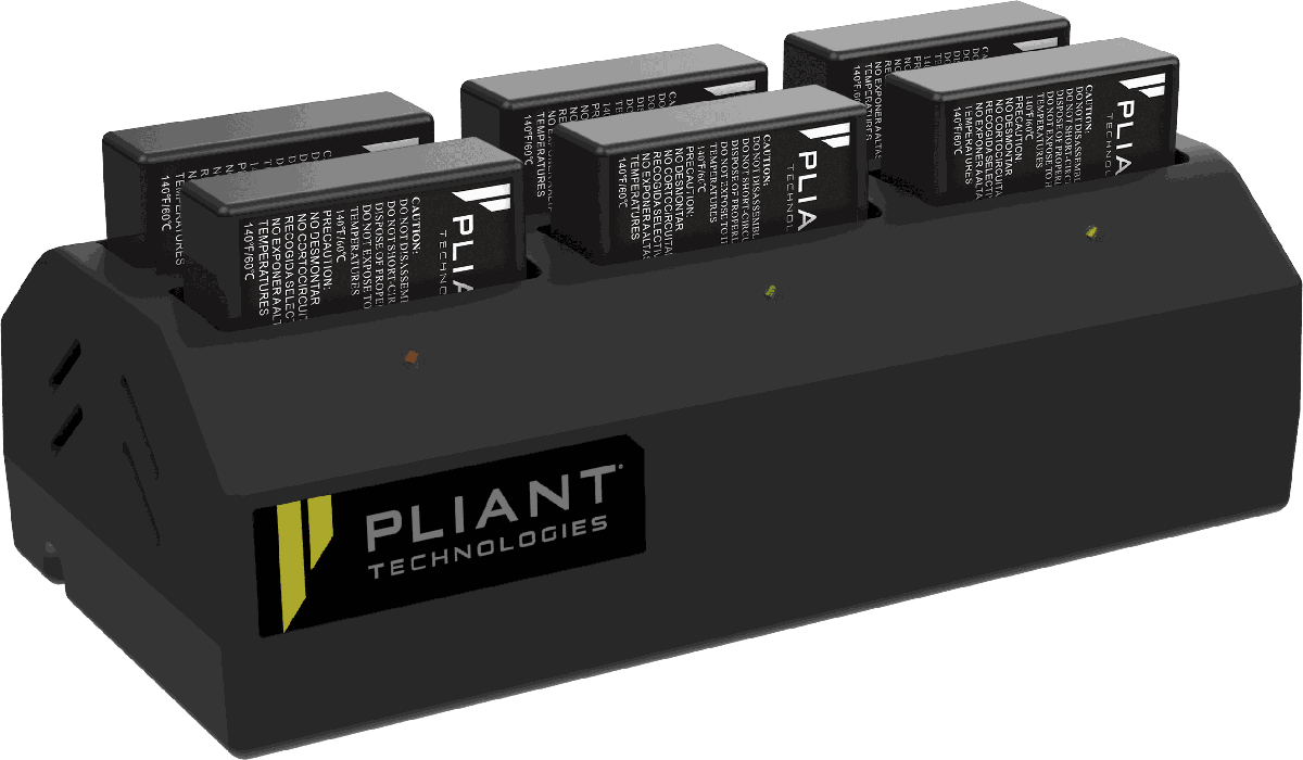 Pliant PBT-6BAY-PAK 6-bay lithium-polymer battery charger, 2-unit rack package - view 4