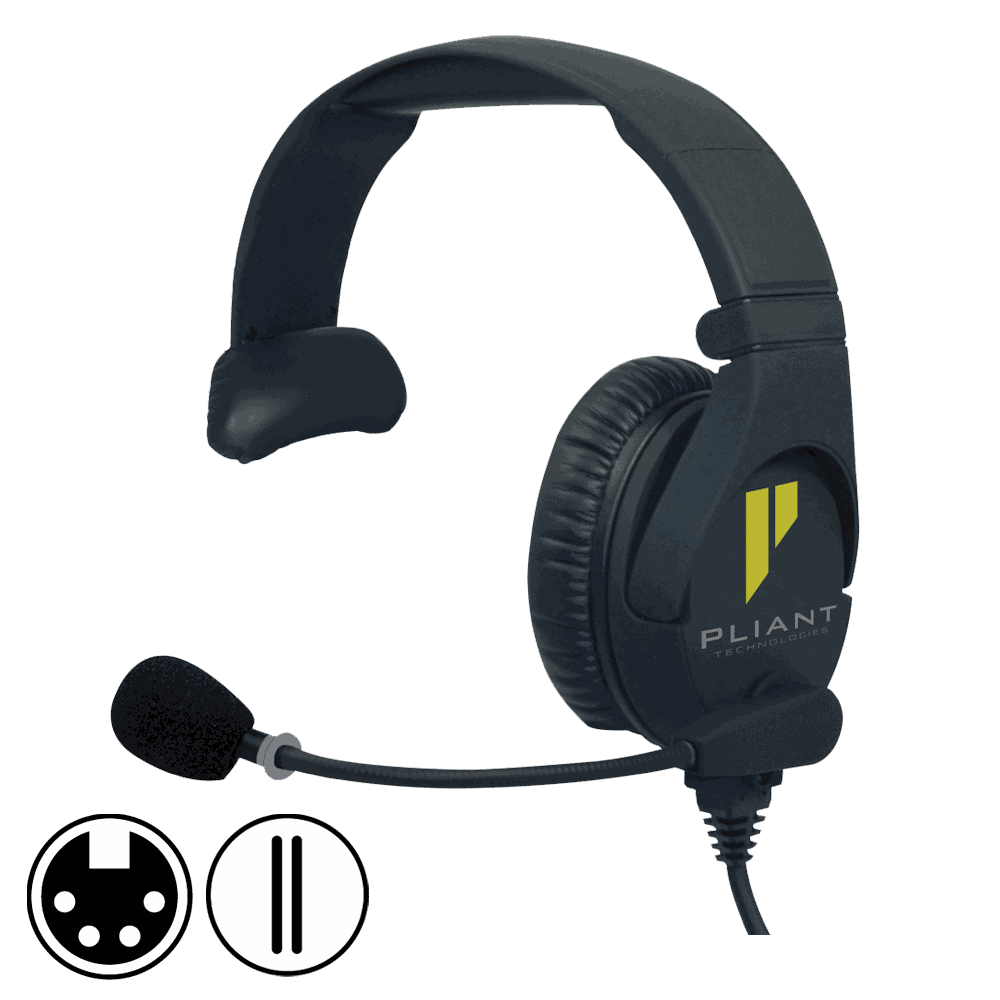 Pliant PHS-SB110E-4F SmartBoom PRO Single-Ear Electret Headset