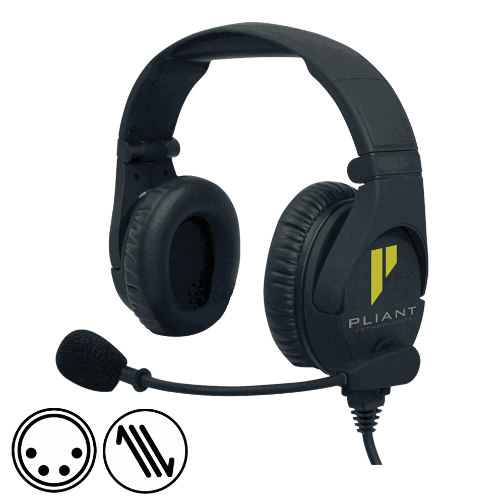 Pliant PHS-SB210E-4M SmartBoom PRO Dual-Ear Electret Headset