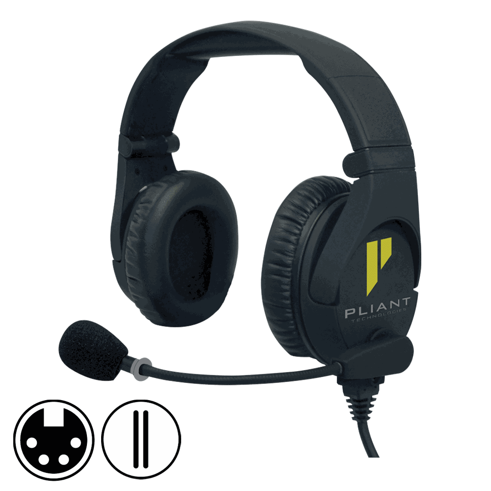Pliant PHS-SB210E-4F SmartBoom PRO Electret Dual-Ear Headset product image