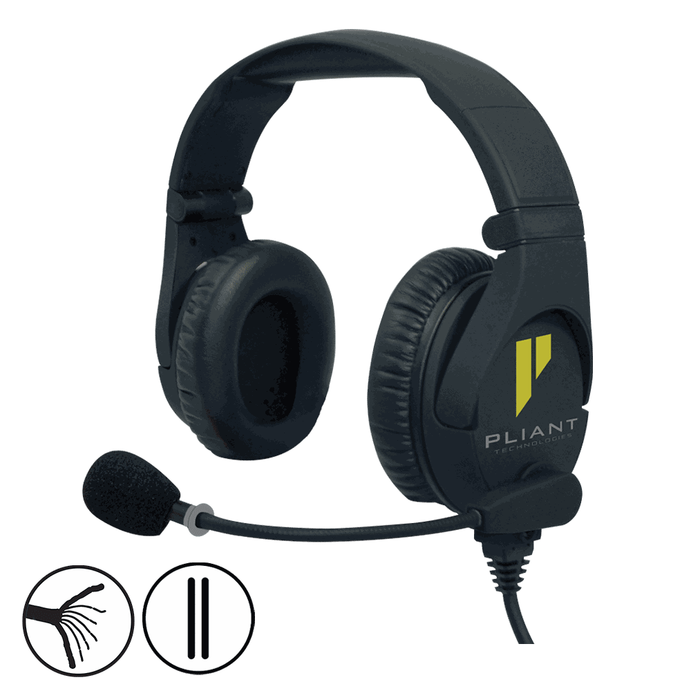 Pliant PHS-SB210E-U SmartBoom PRO Electret Dual-Ear Headset product image