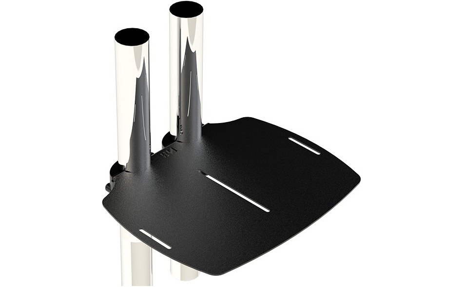 Premier Mounts 7170-1004-00 Pole Mounted Shelf for Dual Pole Carts & Stands