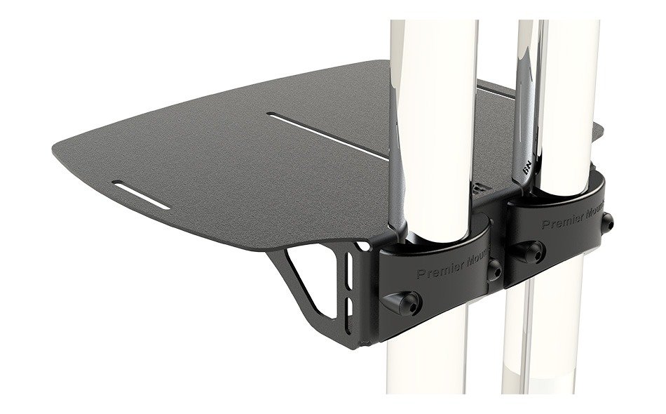 Premier Mounts 7170-1004-00 Pole Mounted Shelf for Dual Pole Carts & Stands - view 3