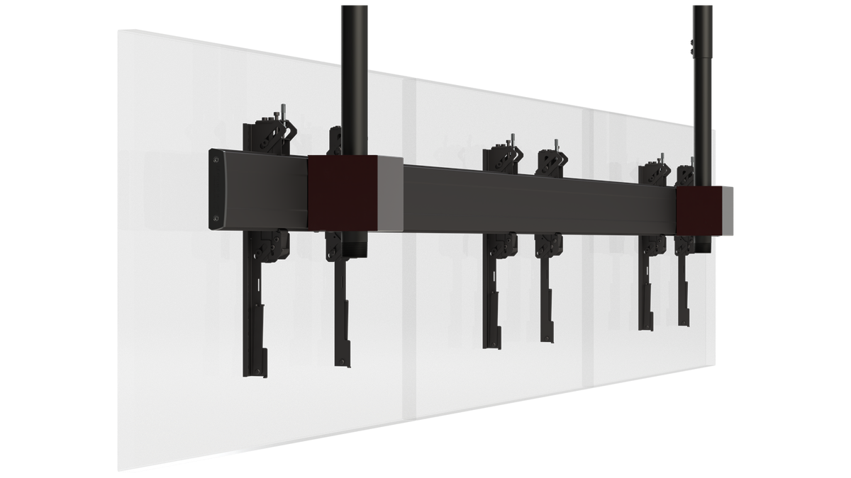 Premier Mounts 7170-1075 SYM-3X1C - 3x1 Ceiling Mounted Symmetry Menu Board Video Wall Mount for Displays up to 55 in. - view 2