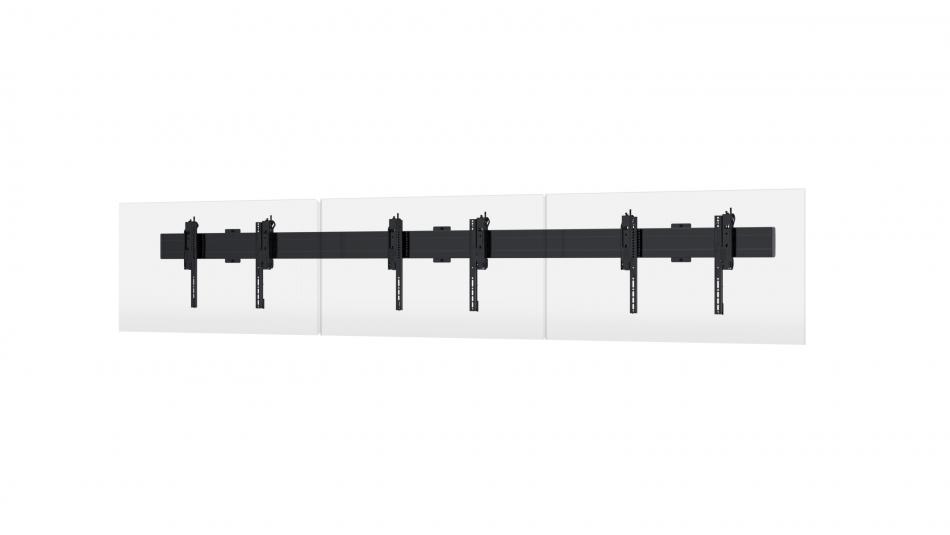 Premier Mounts 7170-1076 SYM-3X1W - 3x1 Wall-Mounted Symmetry Menu Board Video Wall Mount for Displays up to 55 in.