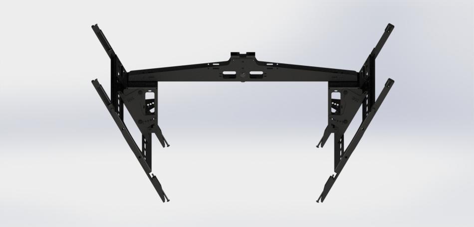 Premier Mounts 7170-1158-01 Ultra Tilt Dual Swivel Portrait Ceiling Mount for Displays up to 75 in. and 200lbs.
