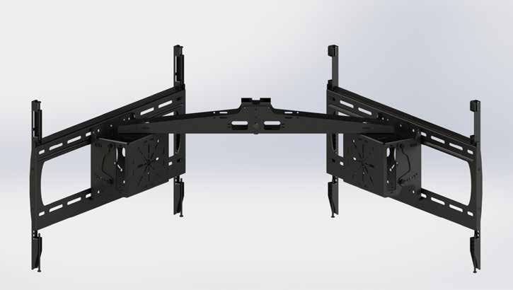 Premier Mounts 7170-1158-01 Ultra Tilt Dual Swivel Portrait Ceiling Mount for Displays up to 75 in. and 200lbs. - view 7