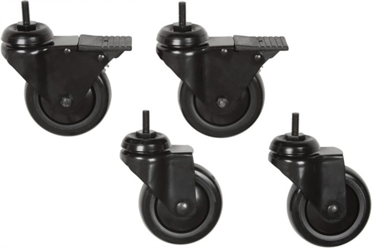Premier Mounts CAST-BW Casters for BW-BASE (Set of 4)