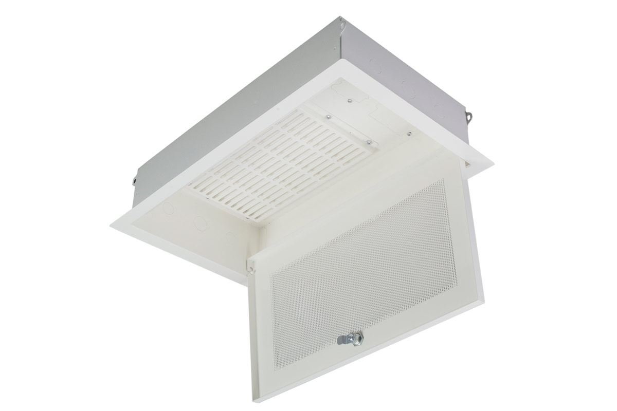 Premier Mounts GB-AVSTOR4 Plenum Rated Gearbox for Storage & Cable Management, 12 x 24 in