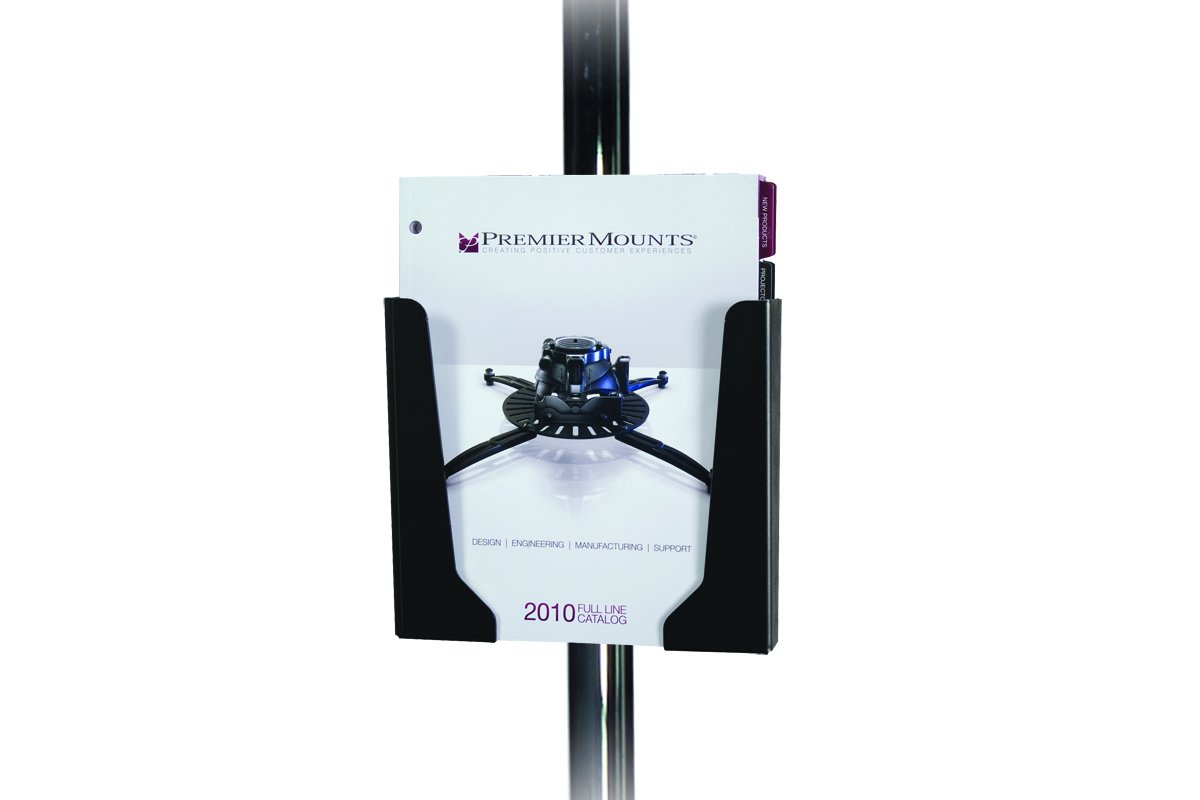 Premier Mounts PSD-SBH Brochure Holder for Single-Pole Carts & Stands
