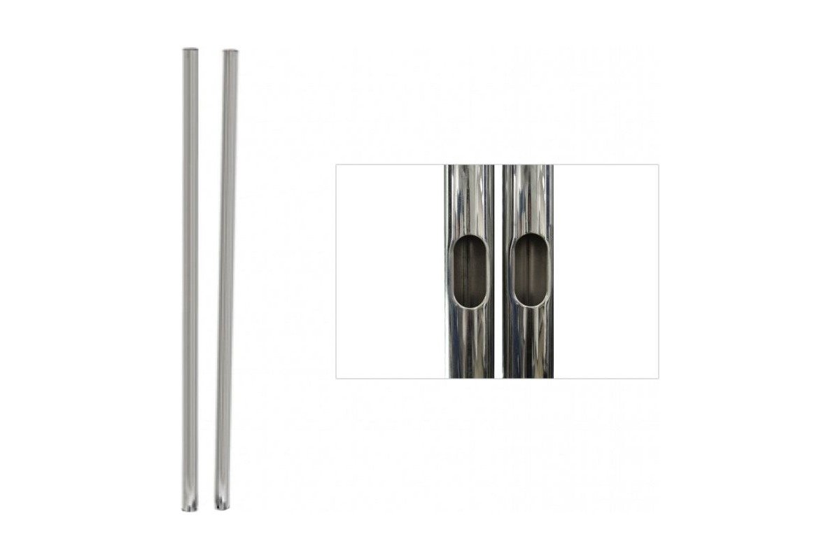 Premier Mounts T40 Chrome Dual Pole Replacement, Set of 2 - 40 in