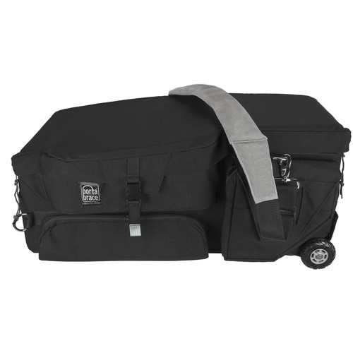 Porta Brace CC-HD1BOR Quick-Draw Camera Case with Off-Road Wheels, Black