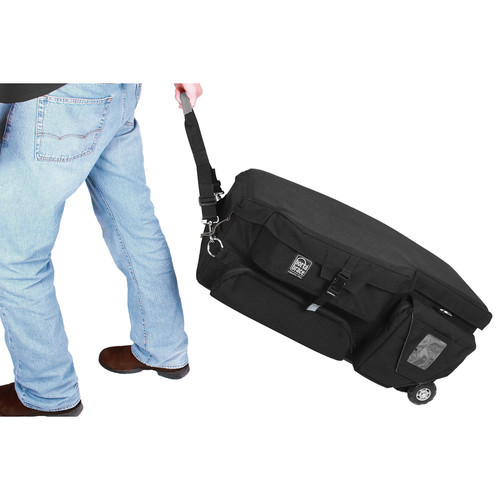 Porta Brace CC-HD1BOR Quick-Draw Camera Case with Off-Road Wheels, Black - view 5