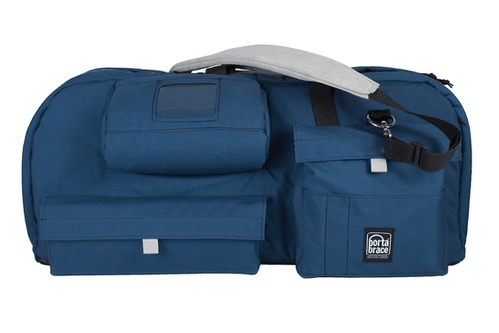 Porta Brace CO-OA-M+ Blue Carry-On Camcorder Case with Plastic Viewfinder Guard