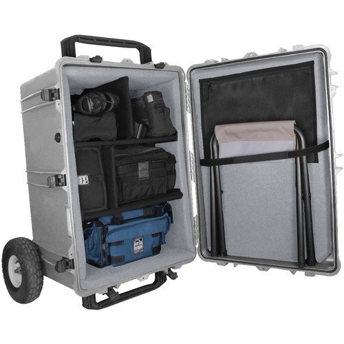 Porta Brace PB-2850TBAORXP Wheeled Hard Case Mobile Audio Workstation, Platinum - view 4