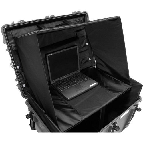 Porta Brace PB-2850TBHORP Extra-Large Trunk-Style Hard Case with Off-Road Wheels, Silver Platinum - view 2