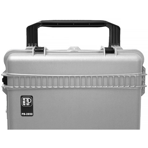 Porta Brace PB-2850TBHORP Extra-Large Trunk-Style Hard Case with Off-Road Wheels, Silver Platinum - view 5