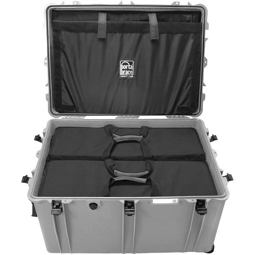 Porta Brace PB-2850TBHP Trunk-Style Hard Case Mobile Workstation, Silver Platinum - view 5