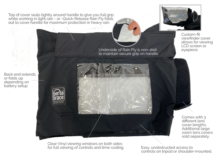 Porta Brace RS-ALEXA35N Rain Slicker for ARRI Alexa 35 - view 4
