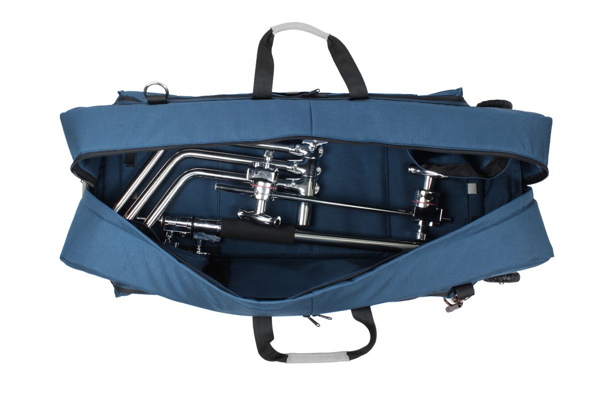 Porta Brace WCS-3OR Wheeled C-Stand Carrying Case, Signature Blue